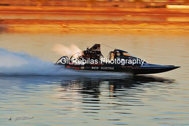 4x6 Color Drag Boat Photo JOHN HIPWELL KCS Electric Top Fuel Hydro @ Fir... - $2.75