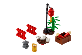 LEGO 40464 XTRA Chinatown Accessories Lantern Bamboo Fireworks Tea RETIRED - £9.27 GBP