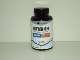 Healthfare Benfotiamine Fat Soluble Vitamin B-1 300 mg 200 Vegan Caps 7/... - $29.69