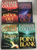 Catherine Coulter Hardcover Knock Out Blow Out Point Blank Tail Spin Lot of 4 - £16.57 GBP