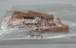  WAgo 281-339 Separator Plate, Oversized Lot of 18 - $18.08 CAD