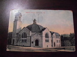 Vintage 1912 Postcard - Baptist Church Coatesville PA Chester County - £13.16 GBP