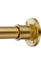 Industrial Style Shower Curtain Rod Tension Curtain Rod 27-43in Metal,GoldColor - £11.60 GBP