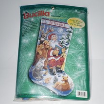 Bucilla Woodland Storytime Needlepoint 18&quot; Stocking Kit 60759 NOP Complete - $215.95