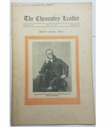 The Chemistry Leaflet - April 24, 1930 Vol 3 No 1 - Modertn Atomic Theory - $8.86