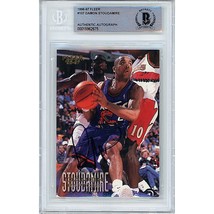 Damon Stoudamire Toronto Raptors Signed 1996 Fleer Beckett BGS On-Card Auto Slab - £70.28 GBP