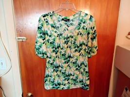 Womens Style &amp; Co.Size S Short Sleeve Multi Color Designed Top &quot; BEAUTIF... - £10.95 GBP