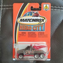 Matchbox Red &amp; Grey Tow Truck Number 17 97703-718G1 New On Card 2002 - $7.59