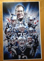 Bill Belichick &amp; New England Patriots Wisdom Poster 17 X 11 Super Bowl 5... - £10.89 GBP