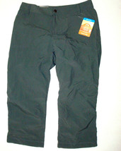 Womens 6 38 New NWT Columbia Capri Pants Pockets Gray UPF 50 Dark Silver Ridge  - $98.01