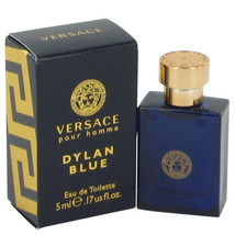 Versace Pour Homme Dylan Blue by Versace Mini EDT .17 oz for Men - £12.74 GBP