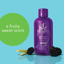 Hempz Blackberry & Lemongrass Exfoliating Herbal Body Scrub, 8 Oz. image 3