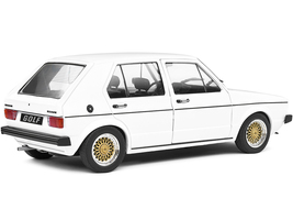 1983 Volkswagen Golf L Custom White with Gold Wheels 1/18 Diecast Model Car by S - $82.59