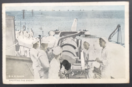 1910s NG Moser US Navy Sailors Spotting The Enemy YMCA Postcard Battleship - £16.74 GBP