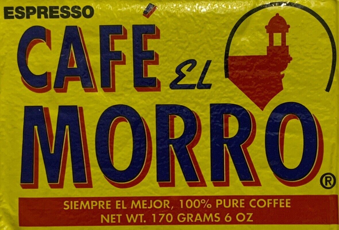 6 Cafe El Morro Puerto Rico Espresso Coffee Bricks 36oz Total Sealed Fast Ship Ground Coffee
