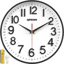 Wall Clock Wall Clocks Silent Non-Ticking Battery Operated Large Easy to Read wi - £16.93 GBP