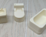 Vintage Fisher Price Little People White bathroom tub toilet sink - £11.89 GBP