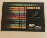 Star Trek The Next Generation Trading Card Season 4 #400 Checklist A - $1.97