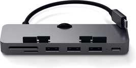 Aluminum Type-C Clamp Hub Pro with USB-C Data Port, USB-A 3.0 Data, Mic - $86.12