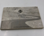 2001 Nissan Maxima Owners Manual Handbook OEM A02B28040 - $31.49