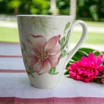 Lenox Winter Garden Mug Winter Rose Chinaberry Louise Le Luyer 4 3/4&quot; Ta... - £24.10 GBP