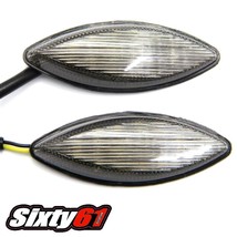 ZX14R Turn Signals LED Flush Mount 2006-2021 Kawasaki Smoke Mirror Block Offs - $27.04