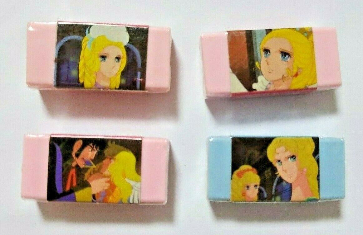 Primary image for The Rose of Versailles Eraser 4 pieces Old Very Rare Limited