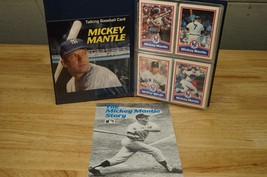 1989 CMC Mickey Mantle Yankees 20 Card Folder Kit Talking Baseball Card Record - £19.46 GBP