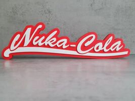 Fallout Nuka Cola Sign Red White Logo Video Game Merchandise Gamer Gift ... - $13.72