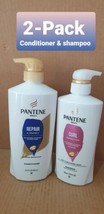 Pantene Repair &amp; Protect Conditioner 21.4 oz &amp; Pantene Curl Perfection S... - £8.15 GBP