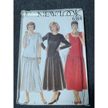 New Look Misses Dress Sewing Pattern sz 8-18 6384 - uncut - £8.52 GBP