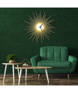 Stylish wooden wall clock with glistening golden paint - The Big Bang - $139.00 - $299.00
