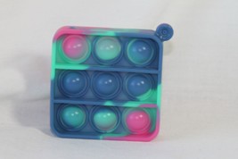 Novelty Keychain (new) SQUARE SILICONE - BLUE, GREEN, TOUCH PINK, COMES ... - $7.27
