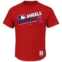 Majestic LosAngelesAngels Authentic Collection Team Choice Heather TShirt,Red,XL - £11.62 GBP