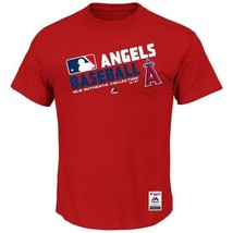 Majestic LosAngelesAngels Authentic Collection Team Choice Heather TShirt,Red,XL - $14.84