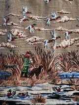 Vintage Y2K Sun River Country Duck Hunting Scene Print Wrap Straight Skirt W28&quot; - £23.74 GBP