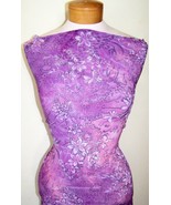 Violet and Lavender Glitter Tye Dye Lycra Stretch Fabric 1 Yard 18 Inches - £27.54 GBP