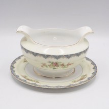 Gravy Boat with Attached Underplate Seneca Blue by Royal Embassy - £41.74 GBP