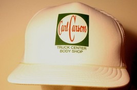 Vintage Carl Carson Truck Center Body Shop Trucker Hat Mesh Snapback Alabama ba1 - £17.40 GBP