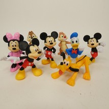 Disney 8pc Mini Figure Lot:  Mickey, Donald, Daisy  Pluto Chip and Dal 2&quot;  IAJ&amp;3 - £9.63 GBP