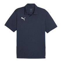 Puma TeamGoal Polo Tee Men&#39;s Soccer T-Shirts Football Sports Navy NWT 65877106 - £42.93 GBP