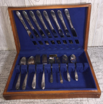 Vtg Wm Rogers Talisman Is Silver Plated Flatware Set 1938 32 Pc. Orig. Box - £52.04 GBP