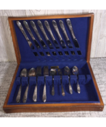 VTG WM Rogers TALISMAN IS Silver Plated Flatware Set 1938 32 Pc. Orig. Box - €58,46 EUR