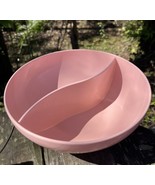 MCM Vintage Stetson Dinnerware Divided Serving Bowl Pink Melmac Melamine... - $34.28