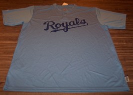 Vintage Style Kansas City Royals Mlb Baseball Jersey Large New W/ Tag - £35.61 GBP