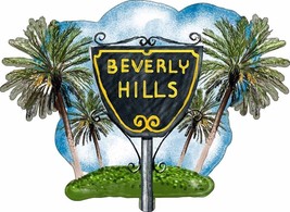 Beverly Hills City Laser Cut Metal Sign - £54.33 GBP