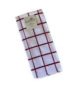 Kitchen Towel Set of 2 Red White Plaid Towels 100% Cotton Gift New Home ... - €6,80 EUR