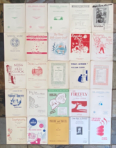 Lot of 25 Vintage 1940&#39;s Sheet Music-Mid Century Music-Cover Artwork #2 - £41.21 GBP