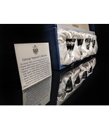 Faberge  Black Crystal Shot Glasses NIB - $495.00