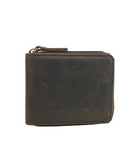 Vagarant Traveler Cowhide Leather Zipper Wallet A103DB - £26.17 GBP